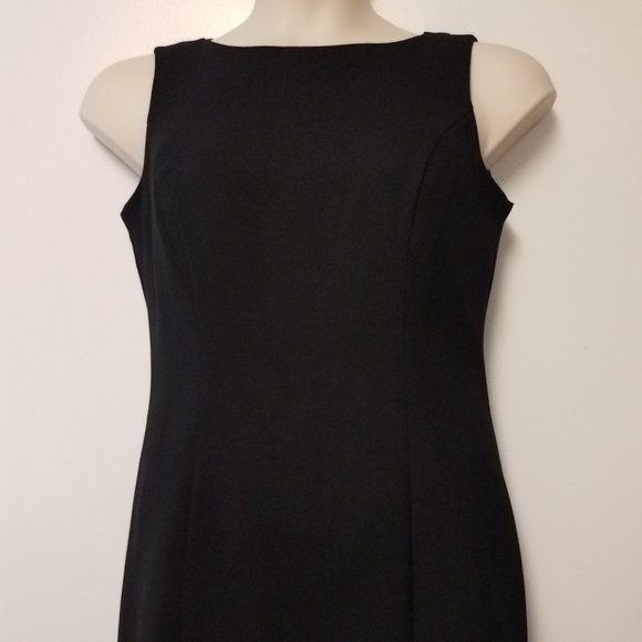 Emma James Sleeveless Black Sheath Dress Size 10 - Picture 3 of 9